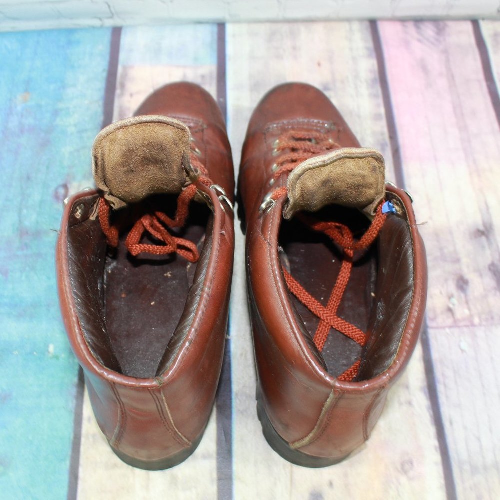 Vtg TIRAH Lace Up Outdoor Boot Vibram Size 9.5 M - Picture 7 of 9